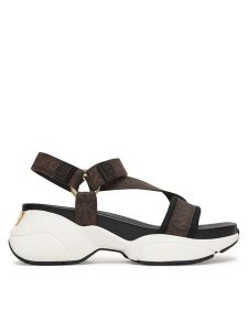 MICHAEL Michael Kors Sandały Bowie Sandal 43S6BWFA1B Brązowy. Brązowe sandały MICHAEL Michael Kors, bez wzorów, ze skóry, bez obcasa, na płaskiej podeszwie, bez zapięcia. Za 599,99 zł.