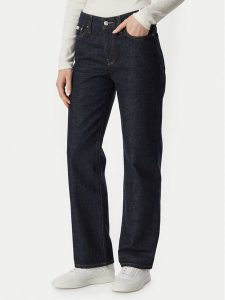 Calvin Klein Jeans Jeansy LV047H935G Niebieski Straight Fit. Niebieskie jeansy Calvin Klein Jeans, bez wzorów, z bawełny. Za 449,99 zł.