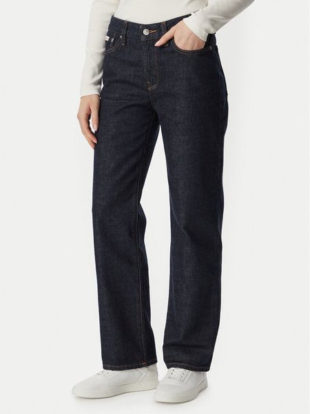 Calvin Klein Jeans Jeansy LV047H935G Niebieski Straight Fit. Niebieskie jeansy Calvin Klein Jeans, bez wzorów, z bawełny. Za 404,99 zł.