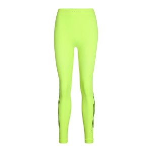 Damskie legginsy Falke Warm. Żółte legginsy Falke, bez wzorów, z materiału. Za 308,50 zł.