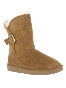 Gooce Skórzane kozaki zimowe "Blume" w kolorze jasnobrązowym rozmiar: 37. Brązowe kozaki Gooce, na zimę, bez wzorów, ze skóry, bez obcasa, bez zapięcia. Za 226,77 zł.