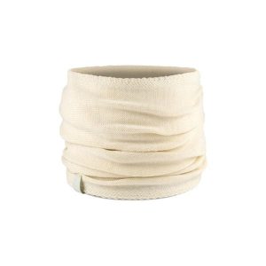 Buff komin chusta dzianina zimowy przejściowy Yulia ecru beż. Białe apaszki i chusty Buff, bez wzorów, z dzianiny. Za 138,00 zł.