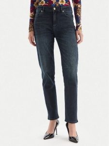 Just Cavalli Jeansy 79PAB5L1 CDWAD Granatowy Slim Fit. Niebieskie jeansy Just Cavalli, bez wzorów, z bawełny. Za 609,99 zł.