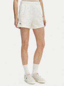 Lacoste Szorty sportowe GF5341 Écru Regular Fit. Białe spodenki sportowe Lacoste, bez wzorów, z bawełny. Za 287,99 zł.