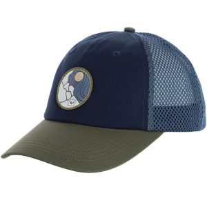 Czapka z daszkiem dla dorosłych VIKING Evenes. Niebieskie czapki Viking, z aplikacjami, z bawełny. Za 88,40 zł.