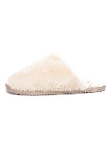 ISLAND BOOT Kapcie "Faya" w kolorze kremowym rozmiar: 38. Brązowe kapcie Island Boot, bez wzorów. Za 100,99 zł.