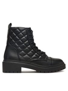 Aldo Botki Goer 14115034 Czarny. Czarne botki ALDO, bez wzorów, ze skóry, bez obcasa, na płaskiej podeszwie, bez zapięcia. Za 429,99 zł.