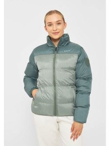 Bench Kurtka pikowana "Prarie" w kolorze jasnozielonym rozmiar: 40. Zielone kurtki Bench, z aplikacjami, ze skóry, bez kaptura. Za 260,99 zł.