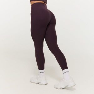 Legginsy damskie fitness z wysokim stanem Berrywood BEAT. Czerwone legginsy GYMBEAM, bez wzorów, z elastanu, z podwyższonym stanem. Za 112,90 zł.
