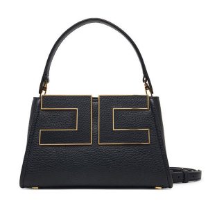 Torebka Elisabetta Franchi. Czarne kuferki Elisabetta Franchi, bez wzorów, bez dodatków. Za 1 539,00 zł.