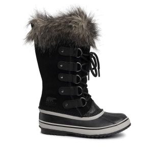 Śniegowce Sorel. Czarne buty zimowe Sorel, bez obcasa, bez zapięcia. Za 899,99 zł.