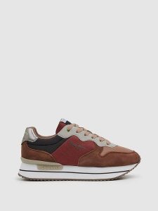 Pepe Jeans FOOTWEAR Sneakersy w kolorze bordowym rozmiar: 36. Czerwone trampki Pepe Jeans FOOTWEAR, bez wzorów, z jeansu, bez zapięcia. Za 206,42 zł.