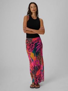 4F Spódnica maxi damska - multikolor S. Spódnice 4f, na imprezę, na lato, s, bez wzorów, z dzianiny, sportowe, maxi. Za 99,99 zł.
