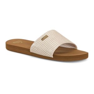 Klapki basenowe damskie REEF Bliss Nights Slide. Czarne klapki Reef, bez wzorów, bez obcasa. Za 109,99 zł.