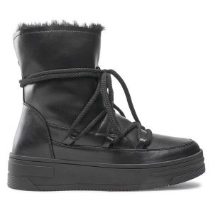 Śniegowce Jenny Fairy. Czarne buty zimowe Jenny Fairy, bez obcasa, bez zapięcia. Za 129,99 zł.