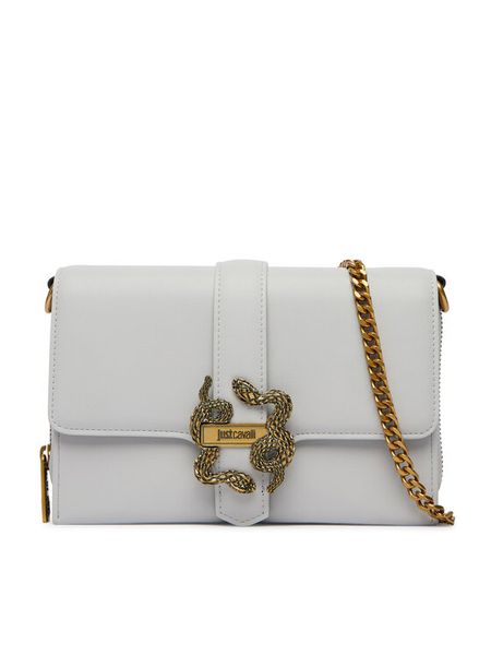 Just Cavalli Torebka 80RA5PA6 ZSA89 Szary. Szare torebki klasyczne Just Cavalli, bez wzorów, ze skóry, bez dodatków. Za 660,99 zł.