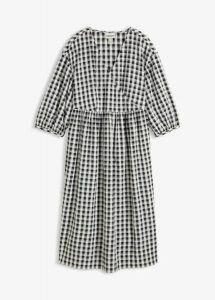 Sukienka midi oversize. Czarne sukienki bonprix, bez wzorów, bez kołnierzyka, bez ramiączek, midi, oversize. Za 99,99 zł.
