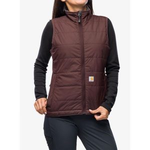 Kamizelka damska Carhartt Relaxed Fit Lightweight Insulated Vest. Brązowe kamizelki CARHARTT, xs, bez wzorów, bez kołnierzyka, bez ramiączek, bez kaptura. Za 335,99 zł.