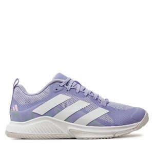 Buty halowe adidas. Fioletowe buty sportowe ADIDAS, bez wzorów, bez zapięcia. Za 279,99 zł.