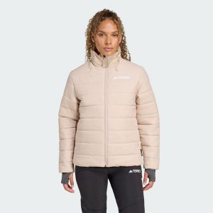 Kurtka ocieplana Terrex Multi Essentials. Brązowe kurtki ADIDAS, uniwersalny, bez wzorów, z puchu, bez kaptura. Za 399,00 zł.