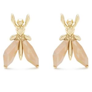 Kolczyki Patrizia Pepe. Brązowe kolczyki Patrizia Pepe. Za 379,99 zł.