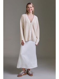 Cotton Candy Kardigan w kolorze kremowym rozmiar: S. Brązowe kardigany Cotton Candy, s, bez wzorów, z bawełny, bez ramiączek. Za 192,33 zł.