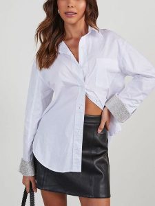 Milan Kiss Koszula w kolorze białym rozmiar: XL. Białe koszule Milan Kiss, xl, bez wzorów, bez kołnierzyka, bez ramiączek. Za 121,80 zł.