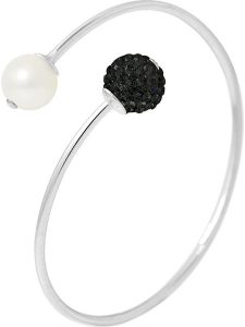 Mitzuko Srebrna bransoletka "Prestige You & Me" z perłą rozmiar: onesize. Białe bransoletki Mitzuko, z kryształem, srebrne. Za 260,99 zł.