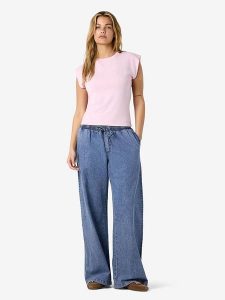 Noisy may Dżinsy "Enza" - Comfort fit - w kolorze niebieskim rozmiar: XL. Niebieskie jeansy Noisy may, bez wzorów, z bawełny, z podwyższonym stanem. Za 109,95 zł.