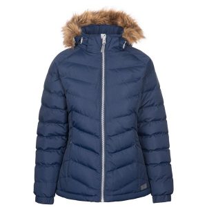 Kurtka Damska Nadina Wodoodporna. Czerwone kurtki Trespass, xl, bez wzorów, z puchu, bez kaptura. Za 261,99 zł.