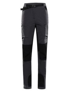 Alpine Pro Spodnie softshellowe "Akana 2" w kolorze czarnym rozmiar: 46. Czarne spodnie dresowe Alpine Pro, bez wzorów, z tkaniny, outdoorowe. Za 260,96 zł.