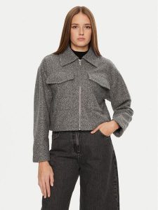 Brave Soul Kurtka przejściowa LJK-IZAI Szary Regular Fit. Szare kurtki Brave Soul, bez wzorów, z syntetyku, bez kaptura. Za 199,99 zł.