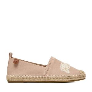 Espadryle Roxy. Brązowe espadryle Roxy, bez wzorów, bez obcasa. Za 119,99 zł.