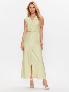 Rinascimento Sukienka koktajlowa CFC0113696003 Zielony Regular Fit. Zielone kombinezony Rinascimento, xs, bez wzorów, z syntetyku, wizytowe, bez kołnierzyka, bez ramiączek. Za 319,99 zł.