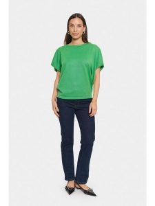 SAINT TROPEZ Sweter w kolorze zielonym rozmiar: XXL. Zielone swetry oversize Saint Tropez, xxl, bez wzorów, bez ramiączek. Za 74,99 zł.