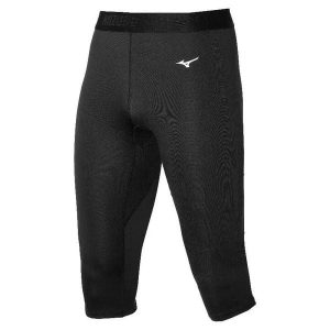 Damskie legginsy 3/4 Mizuno Breath Thermo Mid Weight. Czarne legginsy Mizuno, bez wzorów. Za 314,00 zł.
