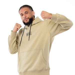 Bluza z kapturem Metal Boxe Desert Storm. Brązowe bluzy METAL BOXE, bez wzorów, z kapturem. Za 327,50 zł.