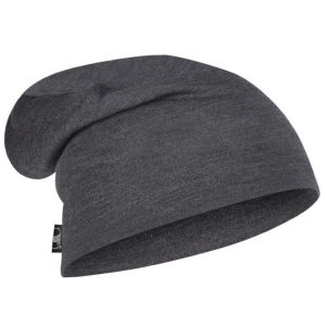 Czapka dla dorosłych Buff Merino Heavyweight Beanie. Szare czapki Buff, bez wzorów, z wełny, sportowe. Za 149,99 zł.