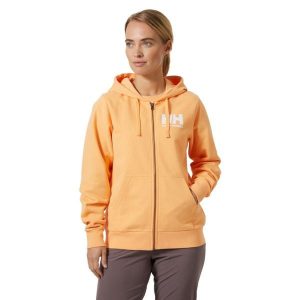 Bluza sportowa damska Helly Hansen Hh Logo Full Zip 2.0. Brązowe bluzy Helly Hansen, m, bez wzorów, z kapturem. Za 335,25 zł.