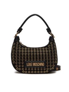 LOVE MOSCHINO Torebka JC4058PP1LLH100A Czarny. Czarne torebki klasyczne LOVE MOSCHINO, bez wzorów, ze skóry, bez dodatków. Za 659,99 zł.