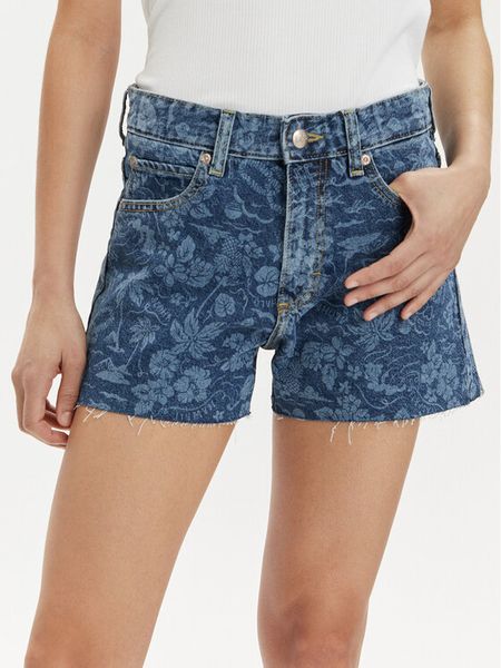 Lee Szorty jeansowe Rider 112349596 Niebieski Straight Fit. Niebieskie szorty Lee, bez wzorów, z bawełny. Za 159,99 zł.