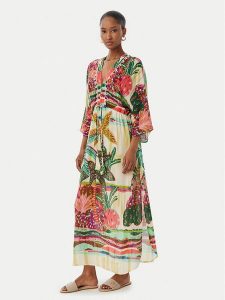 LOLA CASADEMUNT Sukienka letnia LS2616024 Kolorowy Relaxed Fit. Kombinezony LOLA CASADEMUNT, na lato, l, bez wzorów, z wiskozy, bez kołnierzyka, bez ramiączek. Za 459,99 zł.