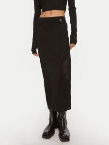 Patrizia Pepe Spódnica midi 8G0412 K195 K103 Czarny Slim Fit. Czarne spódnice Patrizia Pepe, bez wzorów, z wiskozy, midi. Za 479,99 zł.