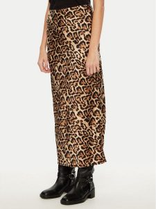 Brave Soul Spódnica maxi LSKW-225LISSY Brązowy Regular Fit. Brązowe spódnice Brave Soul, xl, bez wzorów, z syntetyku, maxi. Za 79,99 zł.