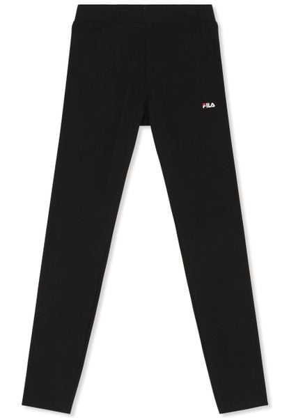 Damskie legginsy Fila Casania. Czarne legginsy Fila, bez wzorów, z bawełny, długie. Za 100,99 zł.