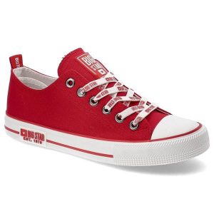 Czerwone Trampki Big Star Damskie Wygodne Buty. Czerwone trampki Big Star, bez wzorów, bez zapięcia. Za 129,00 zł.