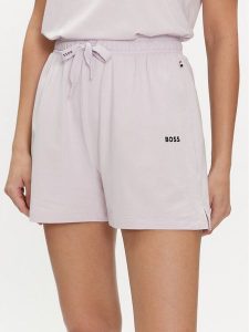 Boss Szorty piżamowe 50515606 Fioletowy Regular Fit. Fioletowe piżamy Boss, bez wzorów, z bawełny, bez ramiączek. Za 169,99 zł.