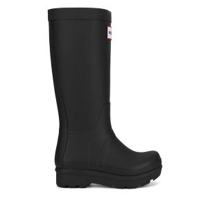 Kalosze Hunter. Czarne kalosze Hunter, bez wzorów. Za 299,99 zł.