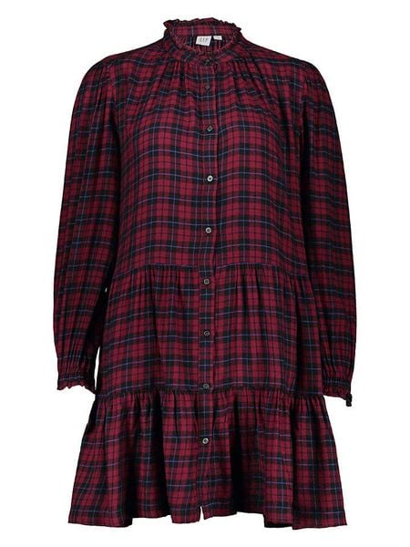 GAP Sukienka w kolorze czerwono-czarnym rozmiar: M. Czerwone sukienki GAP, m, bez wzorów, bez kołnierzyka, bez ramiączek, midi. Za 113,63 zł.