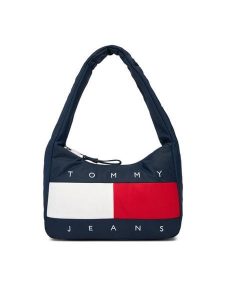 Tommy Jeans Torebka Tjw Archive Shoulder Bag AW0AW18074 Granatowy. Niebieskie torebki klasyczne Tommy Jeans, bez wzorów, z jeansu, bez dodatków. Za 409,99 zł.